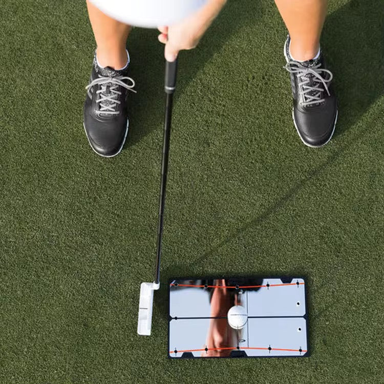 Putting alignment plate