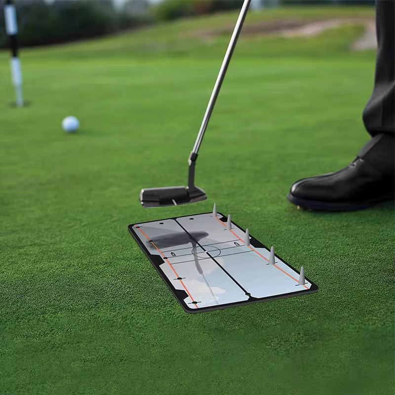 Putting alignment plate