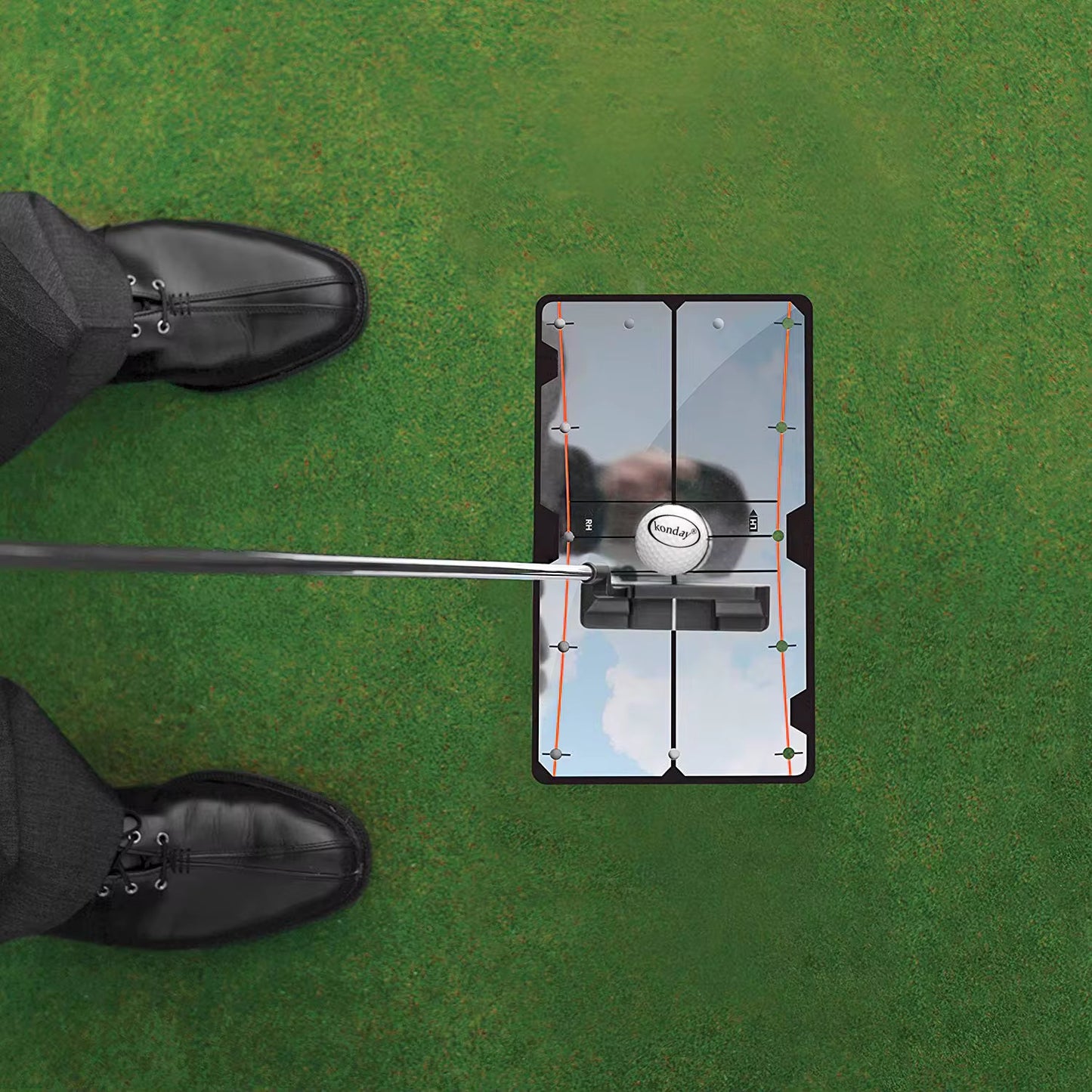 Putting alignment plate